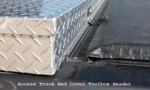 access tonneau cover toolbox and header seals the work area on your pickup