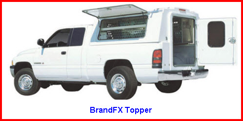 BrandFX Topper. Truck Caps made of a composite fiberglass.