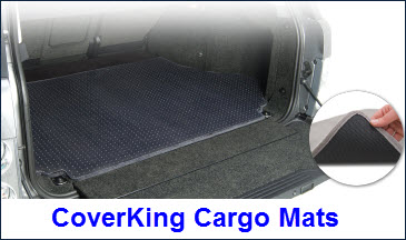 CoverKing also makes beautiful cargo mats for your van or SUV. Carpeted or clear vinyl cargo mats can protect the cargo area of your vehicle from pet hair, dirt, liquids and other gunk.