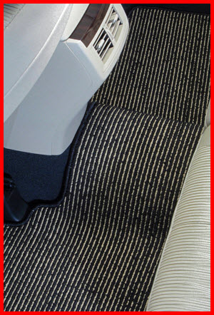 Designer Mat International Berber Auto Mat is also available in a one piece design to go over the hump in your back seat.