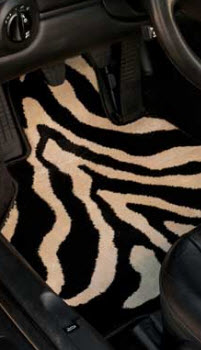 G.G. Bailey Zebra Design Car Mat