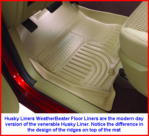 Husky Liners WeatherBeater Car Floor Liners Keep Snow, Mud, Dirt and other Gunk from Soiling Your Cars Carpeting.