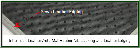 IntroTech Luxurious Leather Car Floor Mat. Leather smell and feel and warmth. Take this car floor mat out on a date!