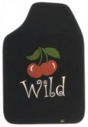 Kraco distributes Auto Expressions Wild Cherry Carpeted Car Floor Mats with realistic looking rubber molded cherries on the mats.