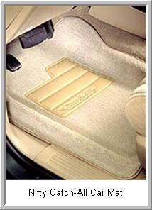 Nifty Catch All Car Floor Mat fits the shape of your car or trucks floor pan just right. This gives you maximum protection from water, dirt, mud and other messy problems.