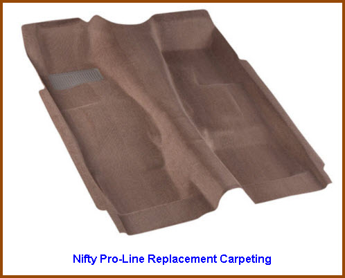 Nifty Pro-Line Replacement Carpeting for cars, pickups, SUV, vans