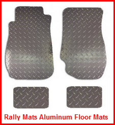 Rally Mats Diamond Plate Aluminum Car and Truck Floor Mats