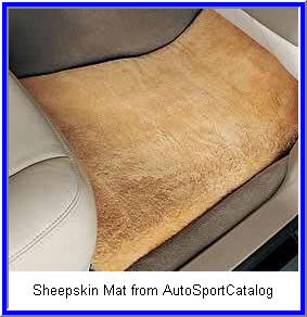 Sheepskin Car Floor Mats from Comfy