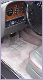 SuperLamb Inc. Sheepskin Car Mats for a sophisticated and luxurious look and feel for your very expensive horseless carriage.