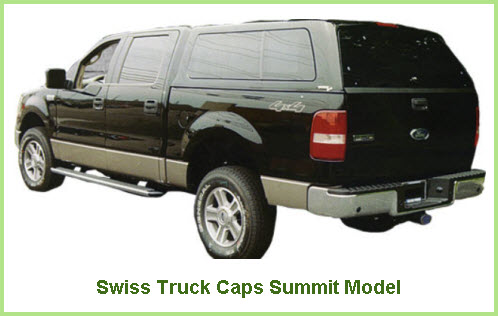 Swiss Truck Caps Summit Model Fiberglass Truck Cap