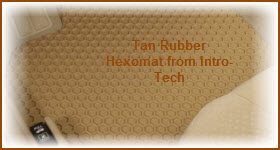 Tan Rubber Hexomat Car Mat from Intro-Tech