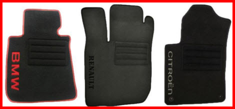 Texcarmats Premium Line of Carpeted Car Floor Mats with Embroidery Option for BMW, Renault and Citroen.