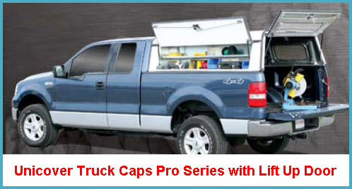 Unicover Truck Caps Pro Series with Lift Up Rear Door