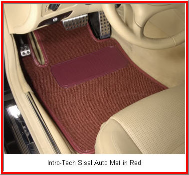 Intro Tech Sisal Car Mat is a Perfect Fit. Made from Brazilian Sisal and good old American know how. An environmentally sound car floor mat.