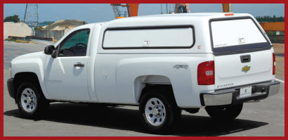 Century Hi-C Fiberglass Truck Cap is a mid-rise cab design with an additional 3 to 4 inches of height above the cab.