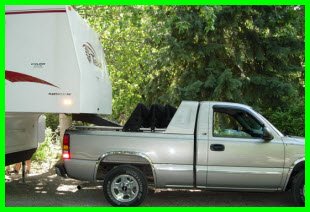 Fastkap Truck Canopies in Retracted Position may used in 5th Wheel configuration