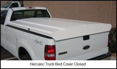 Herculoc Tonneau Cover by Thacker Manufacturing in closed position.