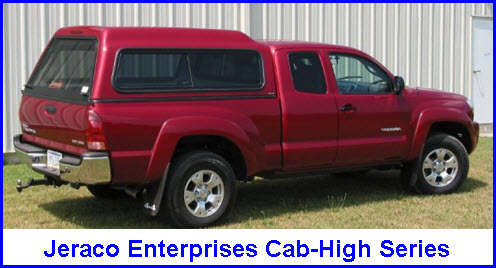 Jeraco Enterprises Cab-High Series Fiberglass Truck Cap