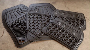 Michelin Heavy Duty Car Mats for Your Car, Pickup or SUV. Rubber look and feel. Semi custom fit.