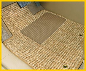 Natural Auto Products Sea Grass Car Floor Mats are really made from woven and knotted sea grass!