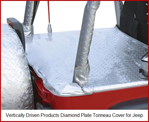 Vertically Driven Products Jeep Tonneau Cover Diamond Plate Vertically Driven Products Jeep Tonneau Cover Diamond Plate