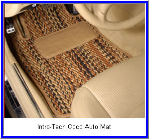 Intro Tech CocoMat Automobile Mats use  Coconut fibers and is an environmentally safe alternative to rubber and carpeted car floor mats.